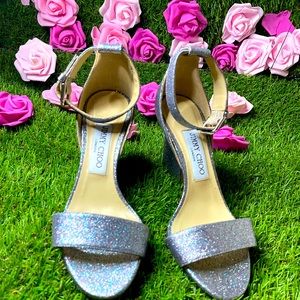 Jimmy Choo size 36.5 glitter heel